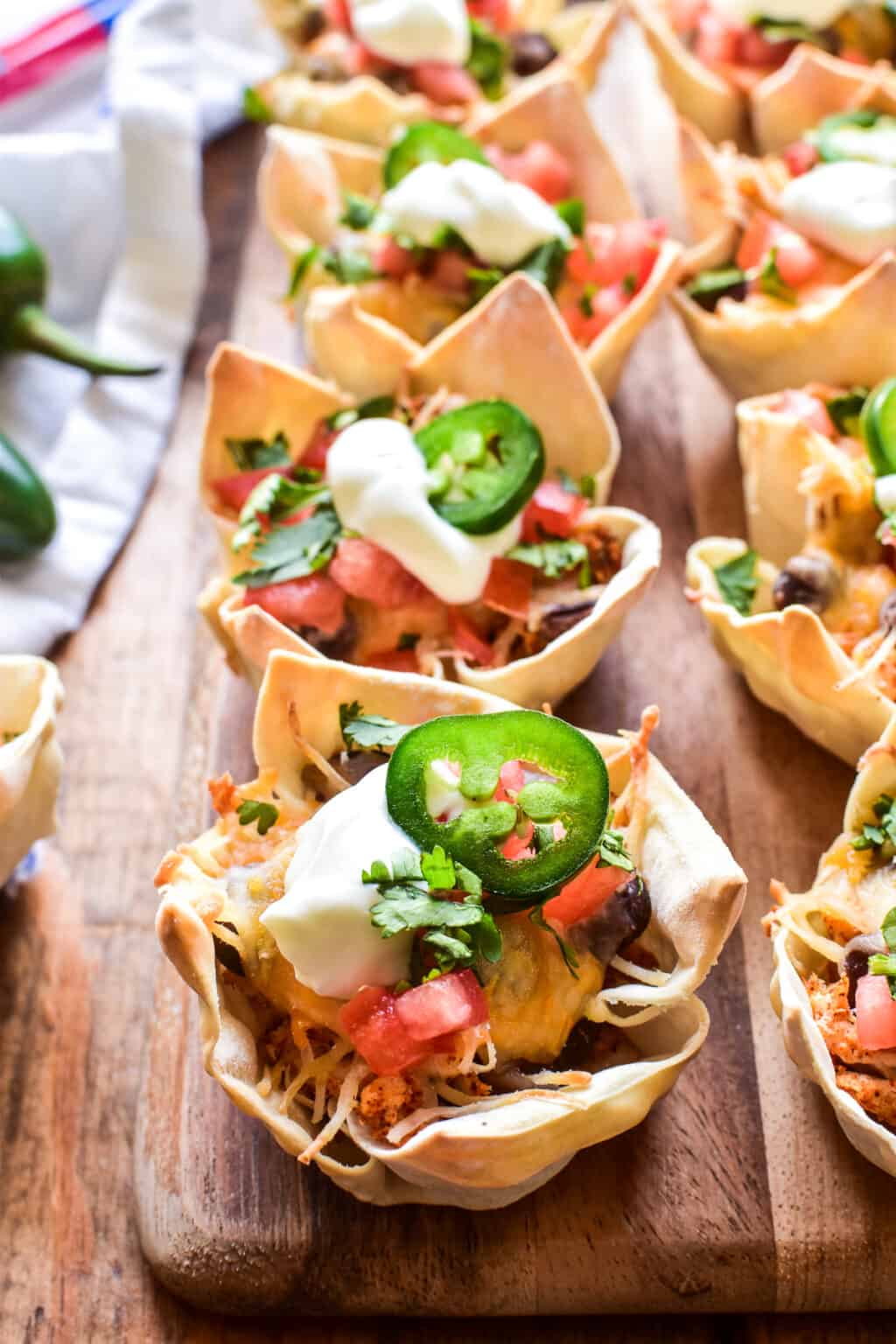 Chicken Nacho Wonton Cups – Lemon Tree Dwelling